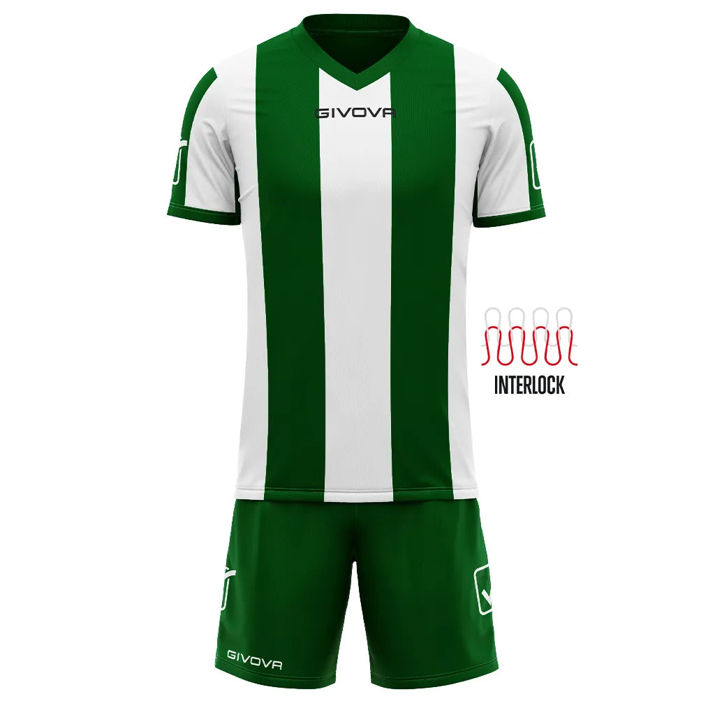 Sports set givova catalano green-white green l