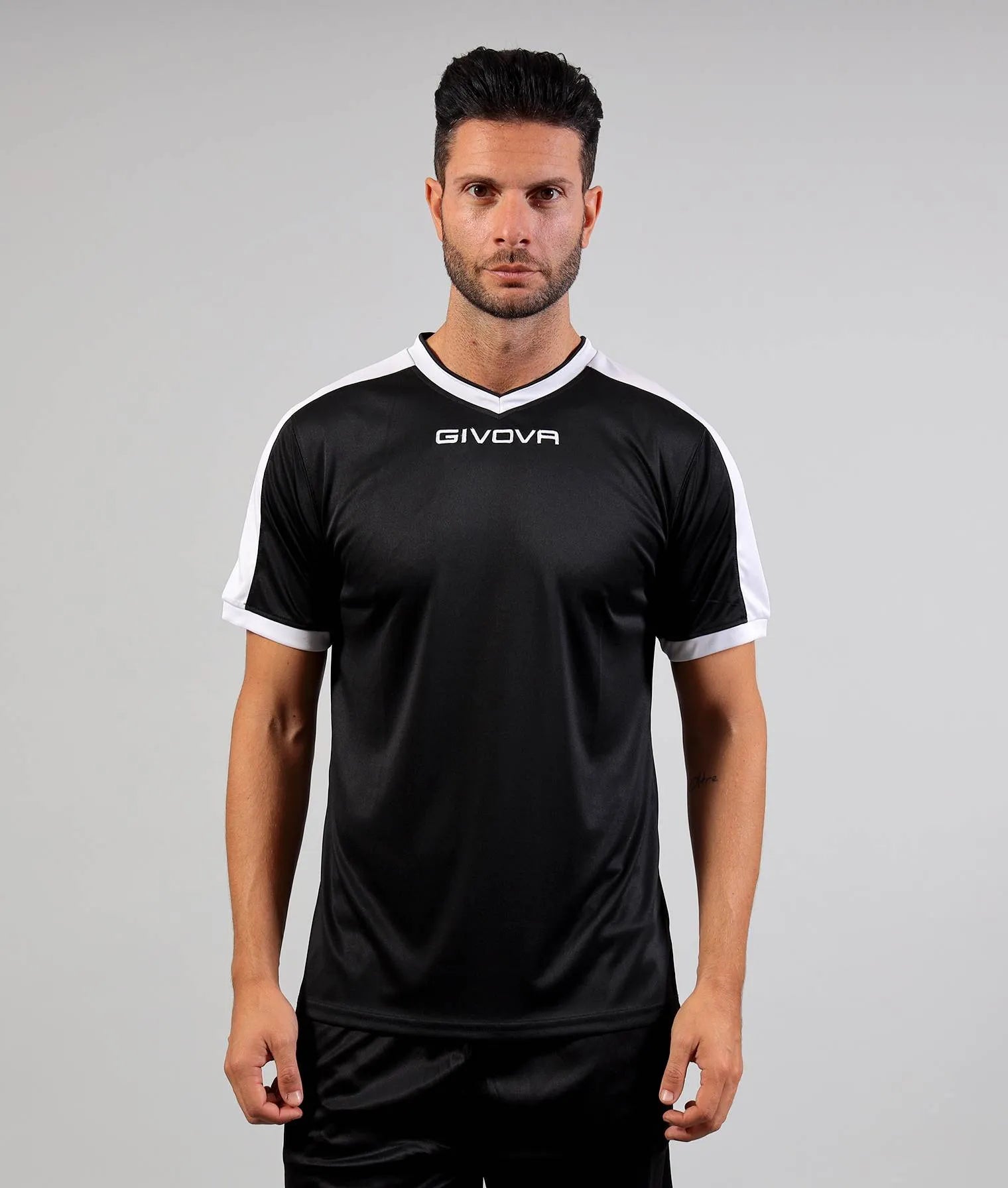 Sport t-shirt givova revolutie zwart-wit zwart 3xl