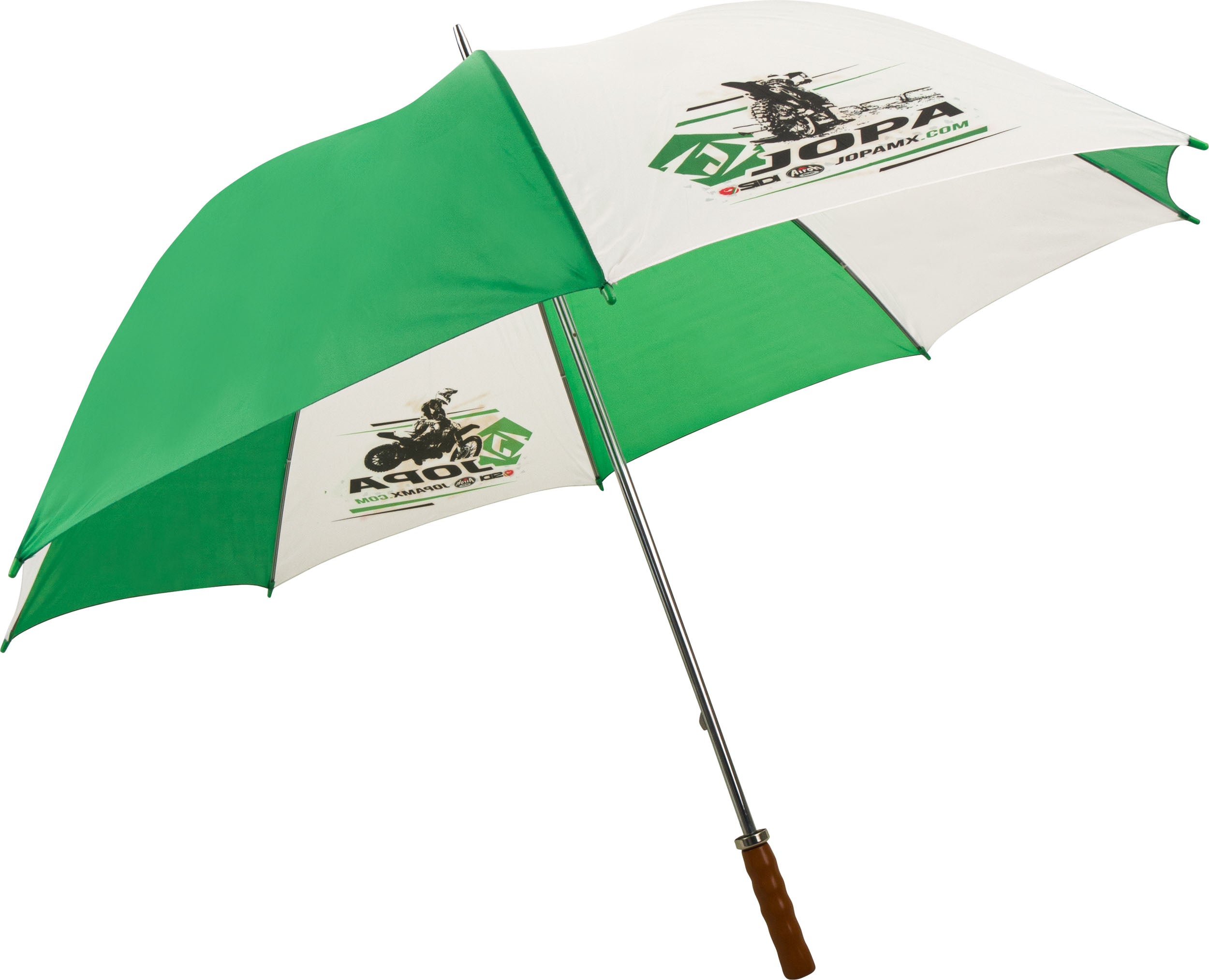 Impliva Umbrella Green-White Moto1,