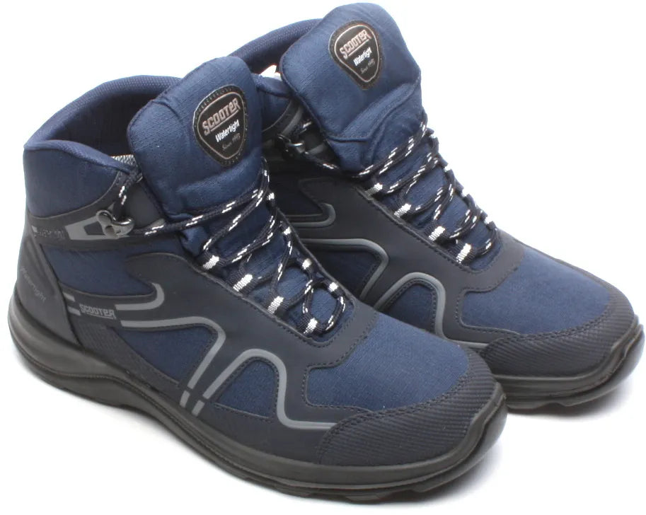 Sapatos de caminhada masculinos Scooter Razor Blue Tamanho 43