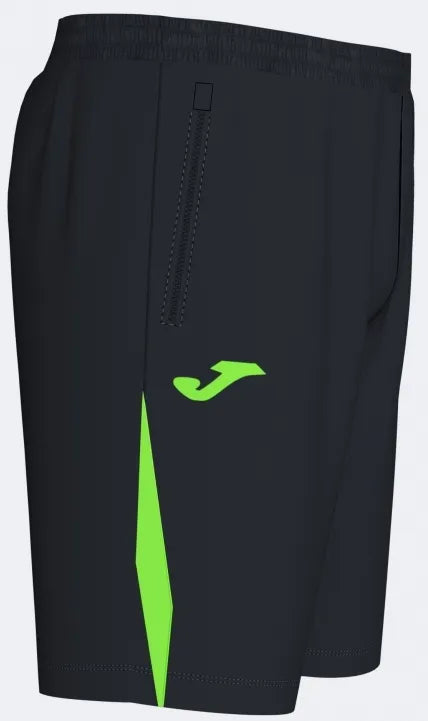 Joma Championship VII šortky černé-fluor zelené, s