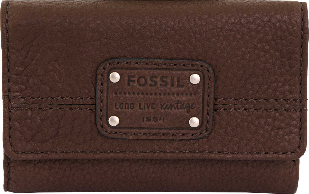 Women's Wallet Fossil Leather Wallet Mercer Flap Clutch,