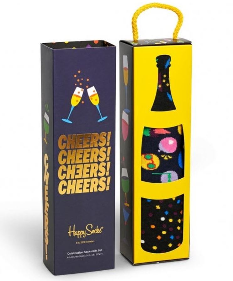 Happy Socks 3er-Pack Festsocken Geschenkset Mix 41-46