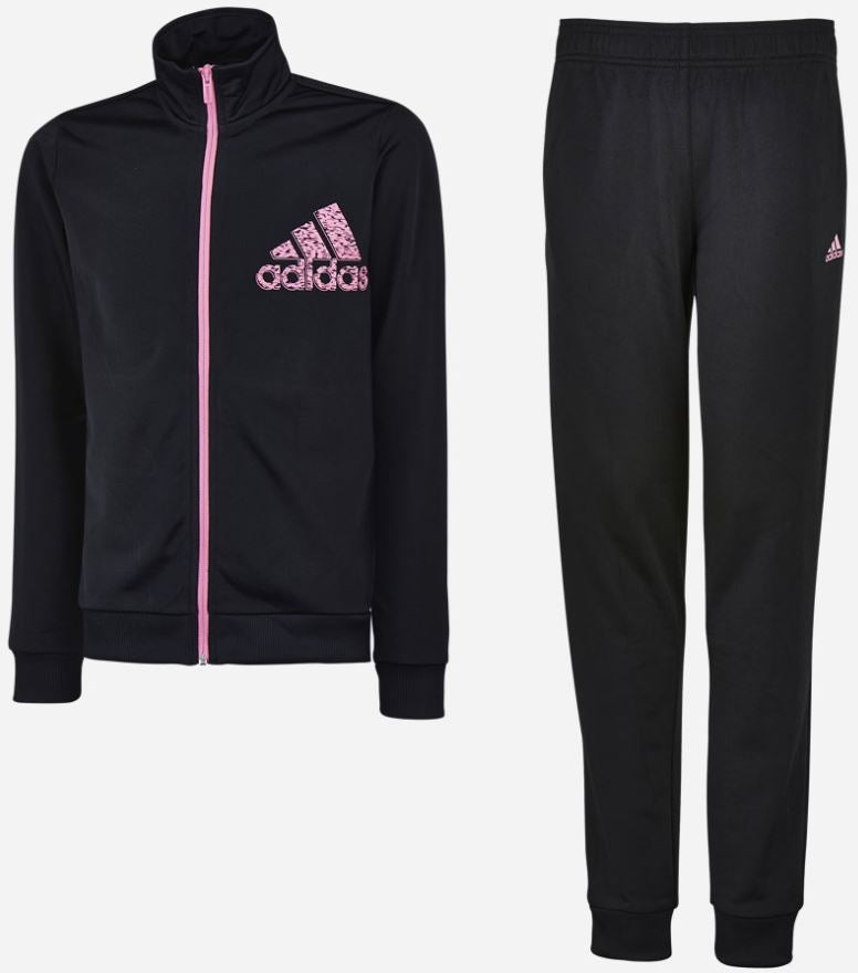 Children's Sports Suit Adidas Jr Tracksuit Cb Ts Black 128