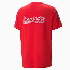 Ferrari Race MT7 Monochrome Tee Red