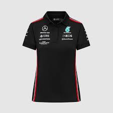 Mercedes AMG Petronas F1 Women Polo Black