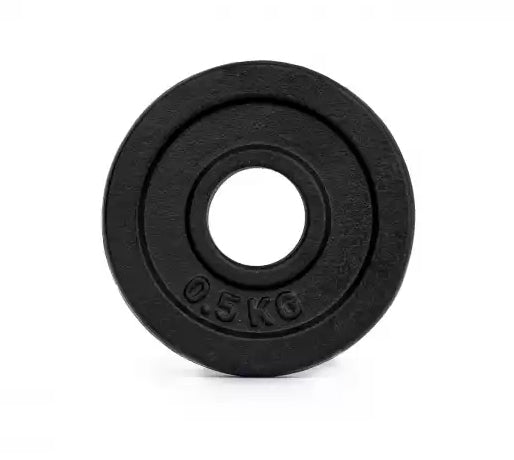 Pesos de disco Laubr 0,5 kg preto