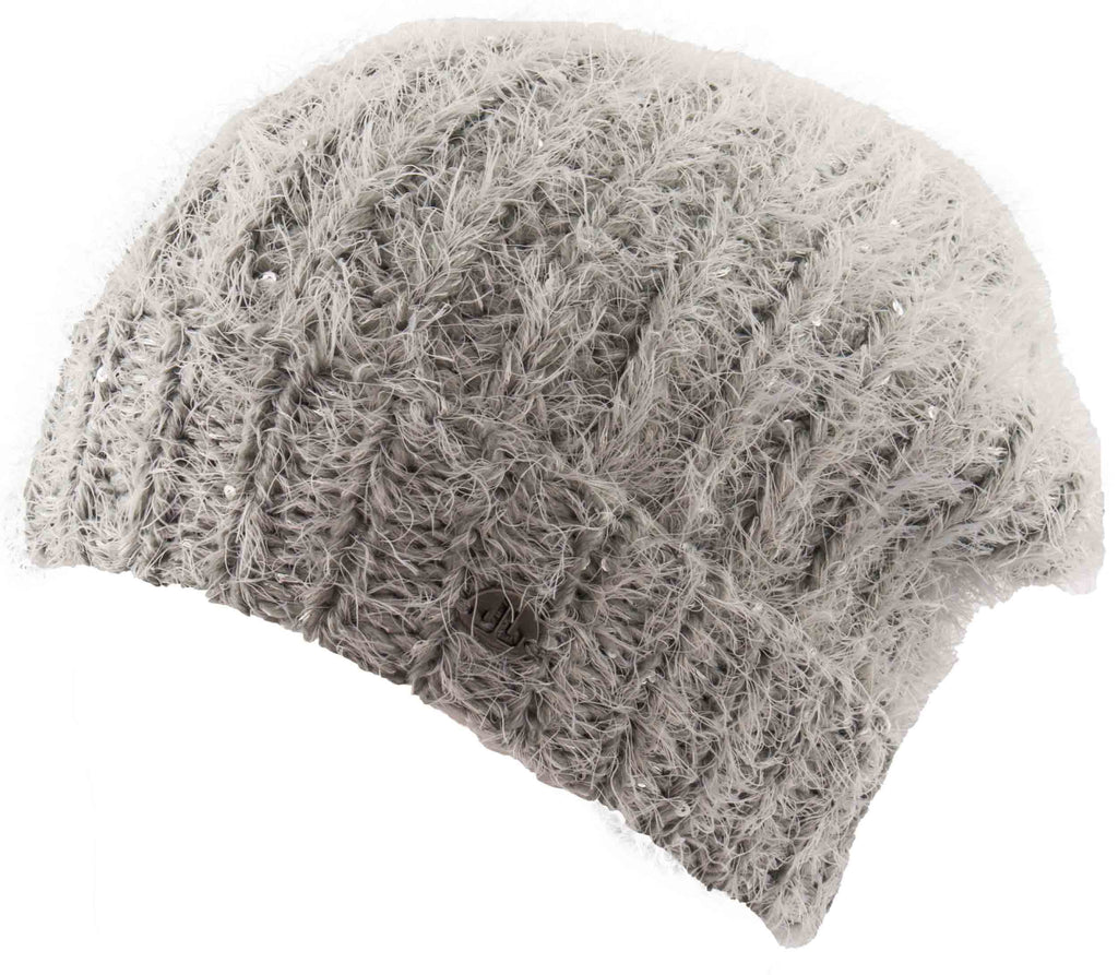 Women's Winter Cap Jail Jam Furry Hat Pearl Grey,