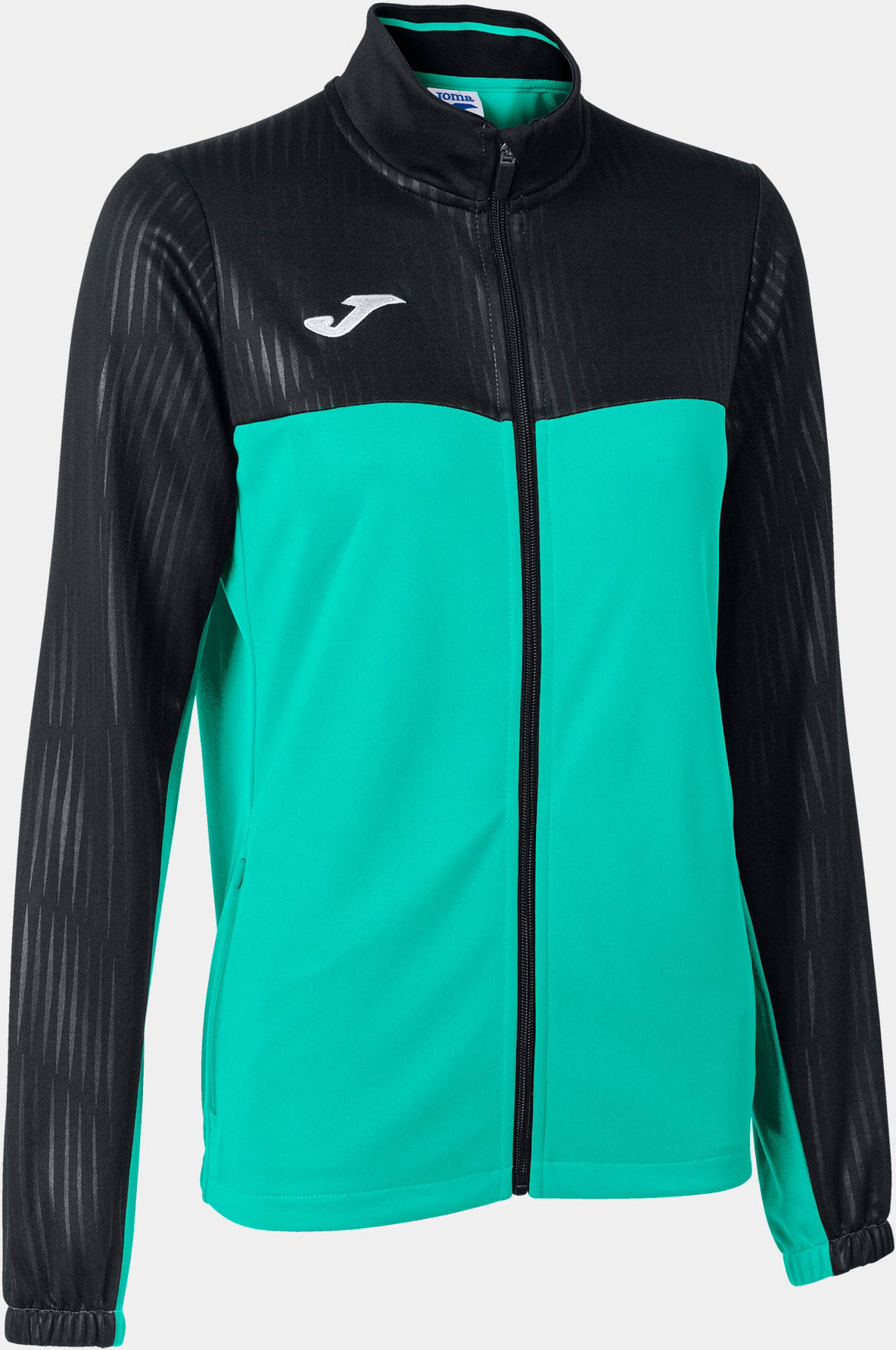 Dames Sweatshirt Joma Montreal Full Zip Groen-Zwart groen S