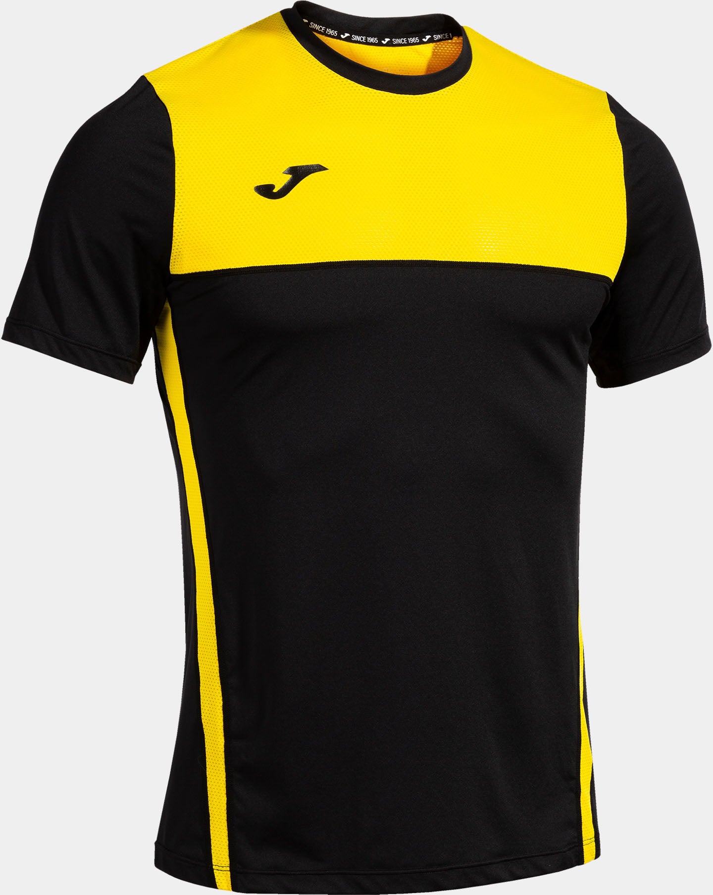 T-léine spóirt Joma R-Trail Black-Yellow B Dubh l