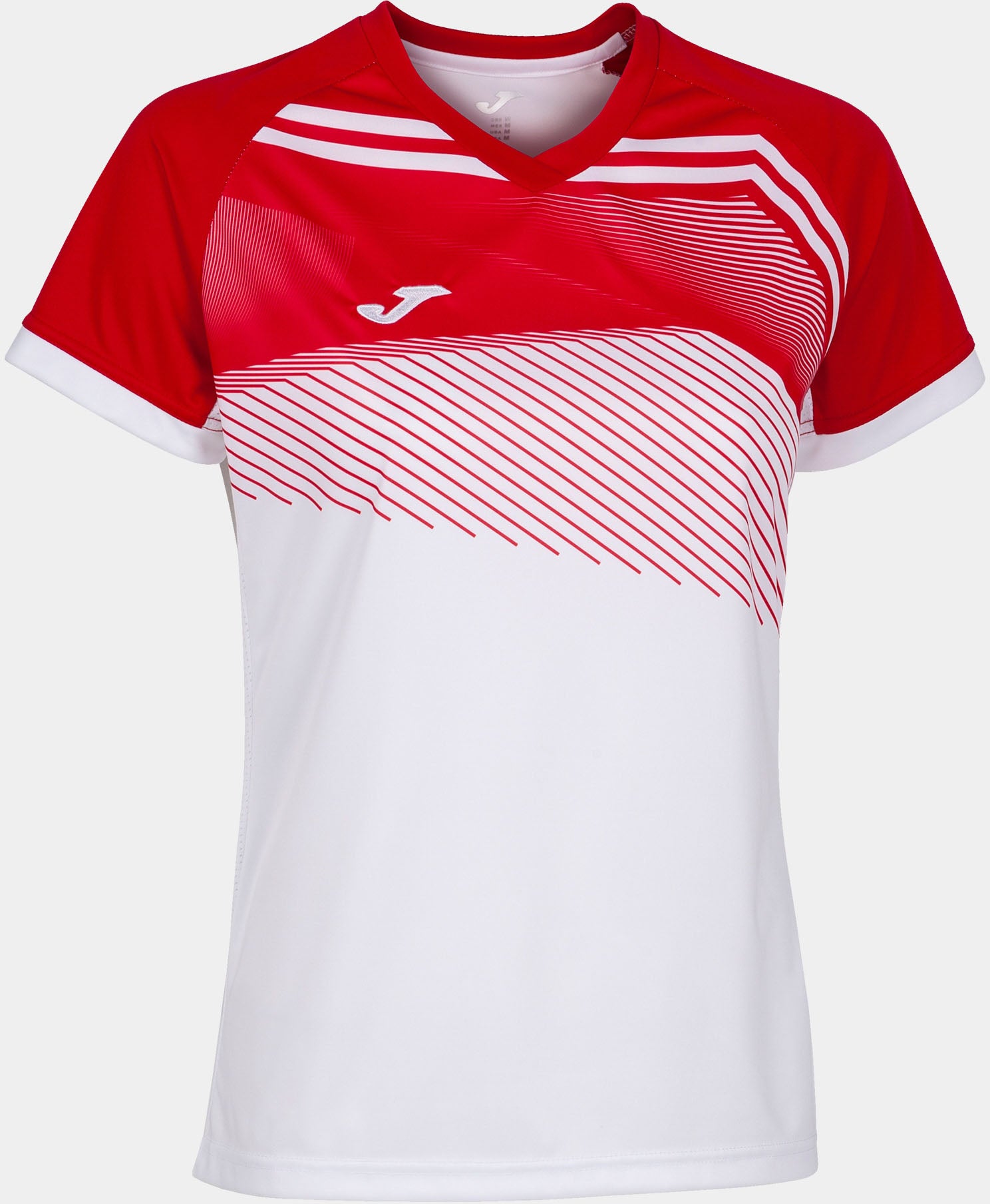 Dames T-shirt Joma Supernova II Wit-Rood rood XS