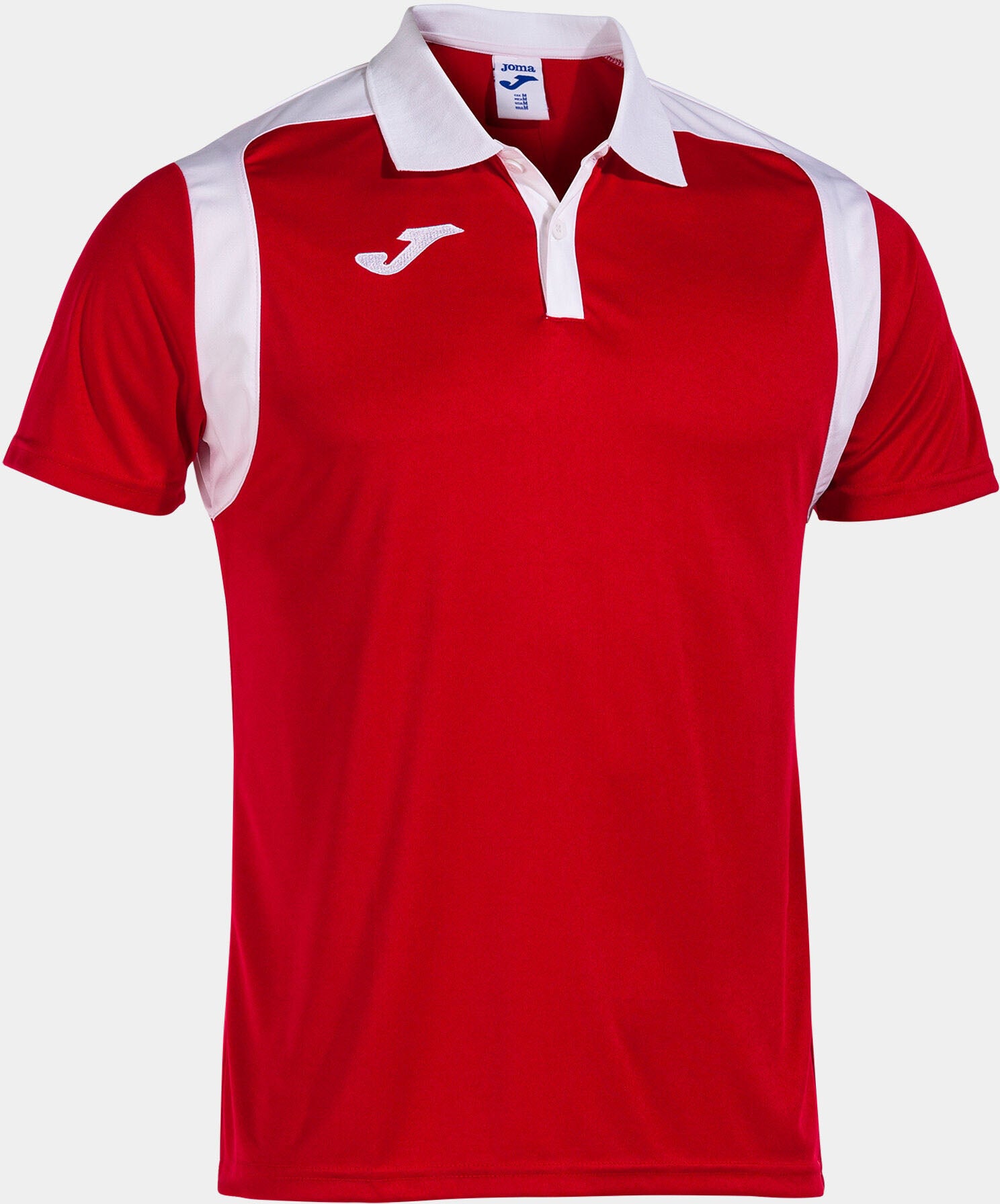 Sports T-shirt Joma Polo Championship Red-White 5Xs