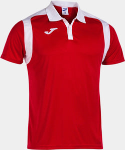 Sports T-shirt Joma Polo Championship Red-White 4Xs