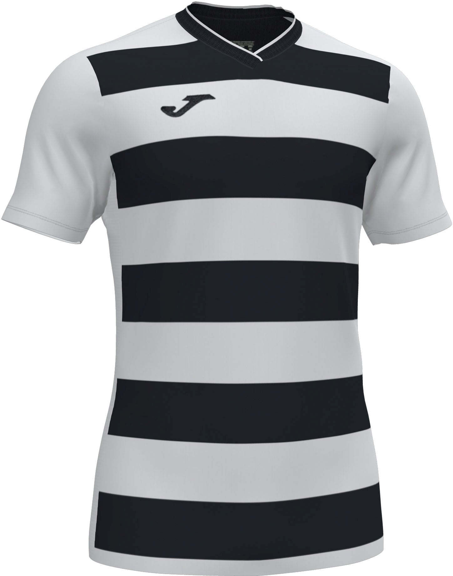 Sports T-shirt Joma Europa Iv White-Black, Xs
