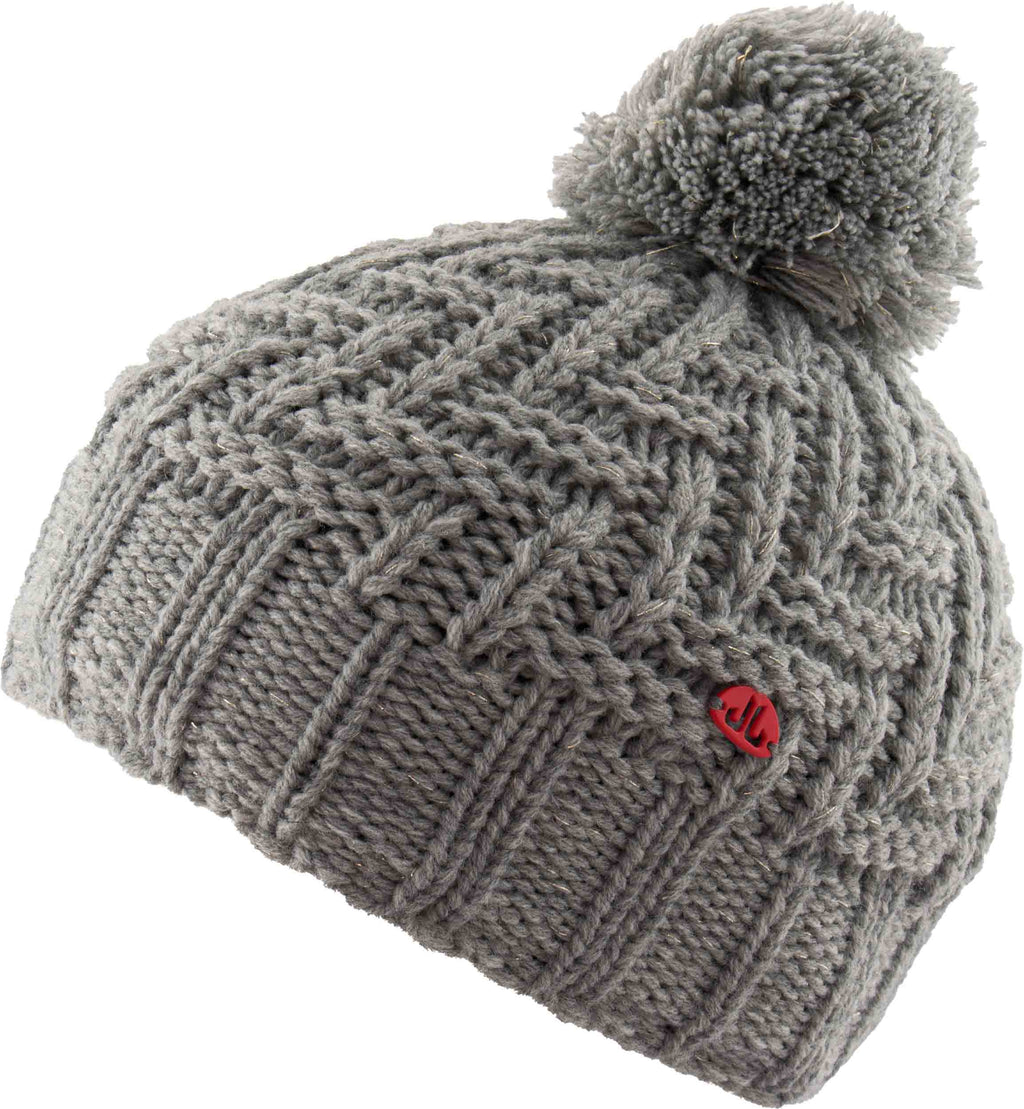 Children's Winter Hat Jail Jam Zigzag Pon Hat Junior Med Gray 3-6 Years