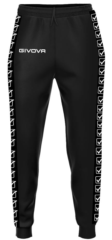 Sports Pants Givova College Black L