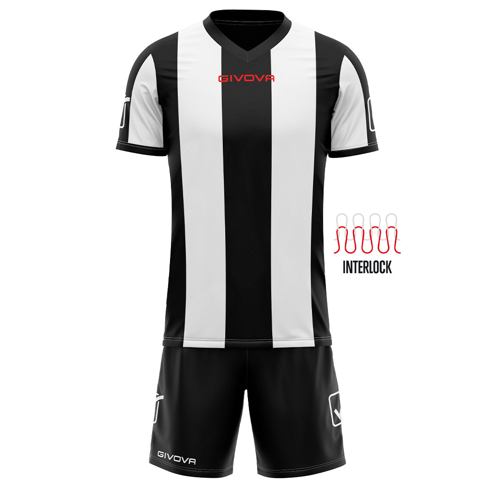 Sports Set Givova Catalano Black-White M