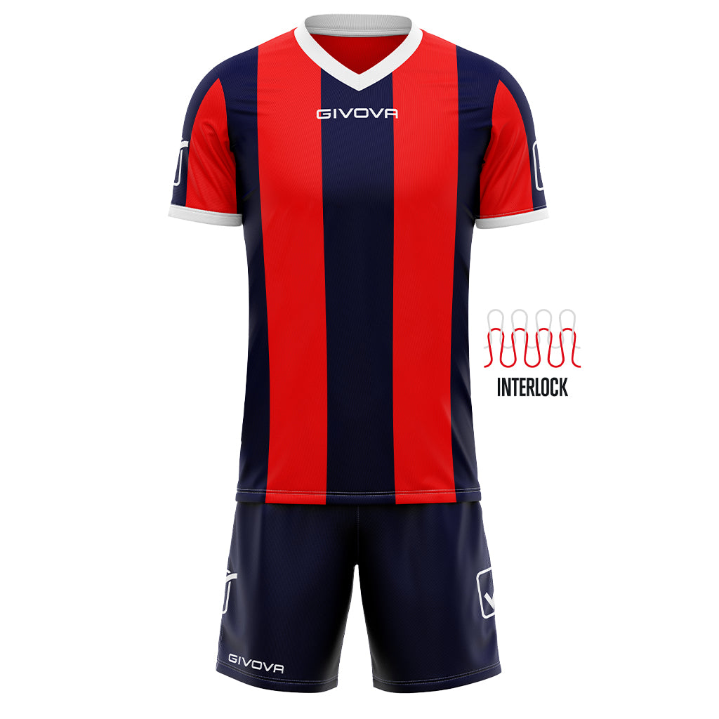 Sports Set Givova Catalano Blue-Red L