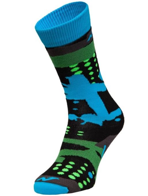 Nordica Ski Socks Black-Turquoise 31-34