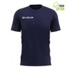 Cotton T-shirt Givova Fresh Navy Blue L