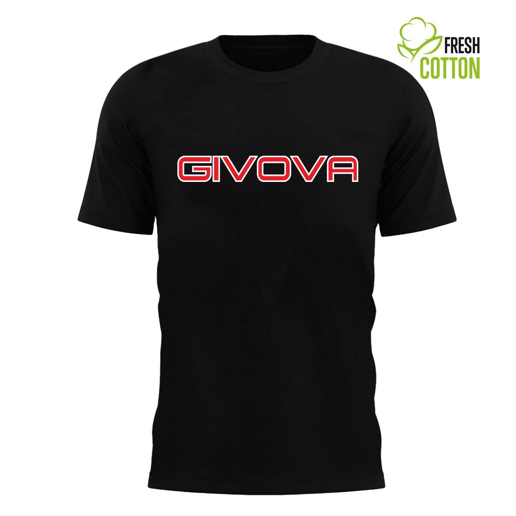 Cotton T-shirt Givova Spot Black, Xs