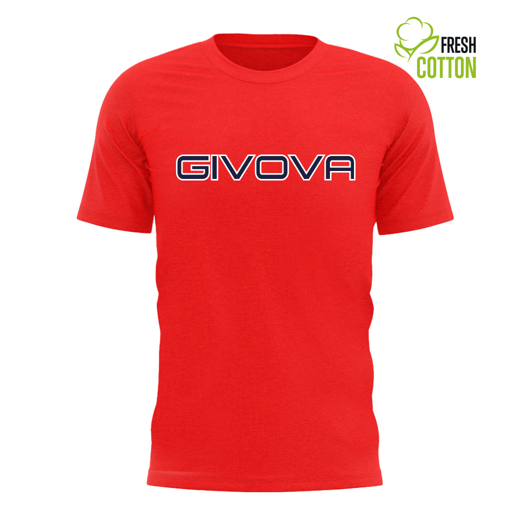 Cotton T-shirt Givova Spot Red, Xs