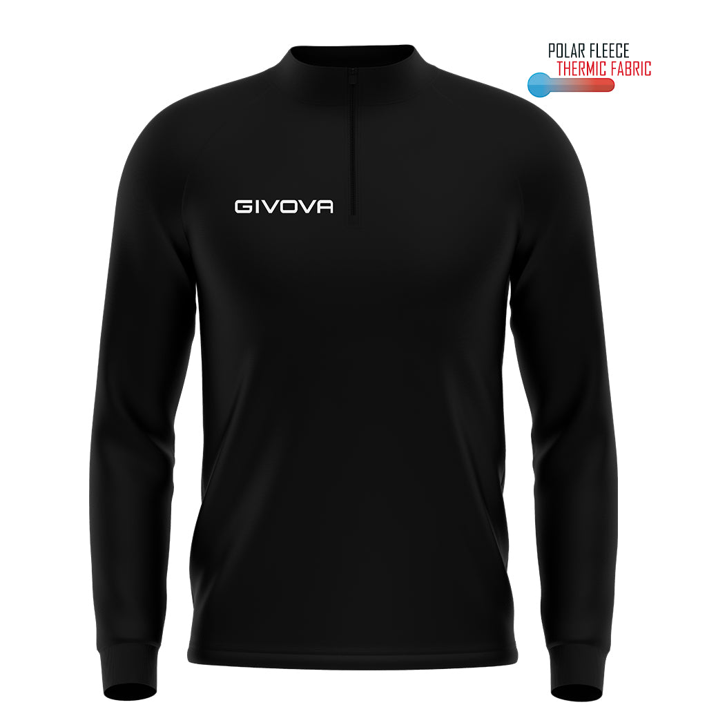 Sports Sweatshirt Givova Maglia Tecnica Black, Xs