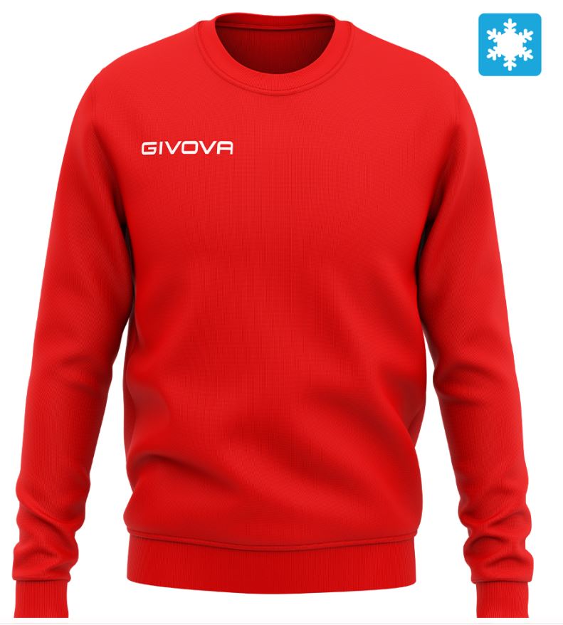 Givova Sweatshirt Felpa Red, Xs