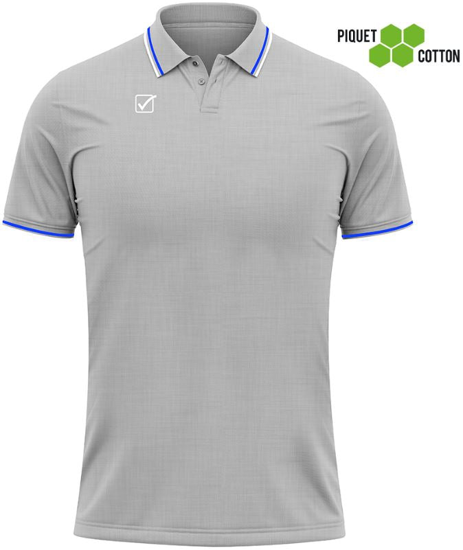 Polo shirt Givova Gris-White M