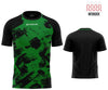 Sports T-shirt Givova Art Interlock Green-Black, S