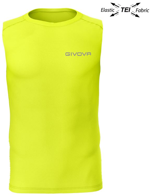 Elastic Tank Top Givova Technical Corpus 1 Fluo Yellow M