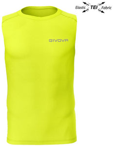 Elastic Tank Top Givova Technical Corpus 1 Fluo Yellow M