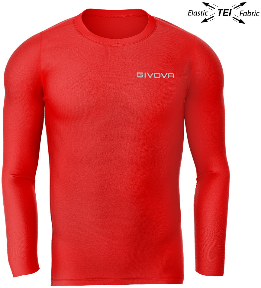 Tricou funcțional Givova Corpus 3 Maglia intima elastica Red L