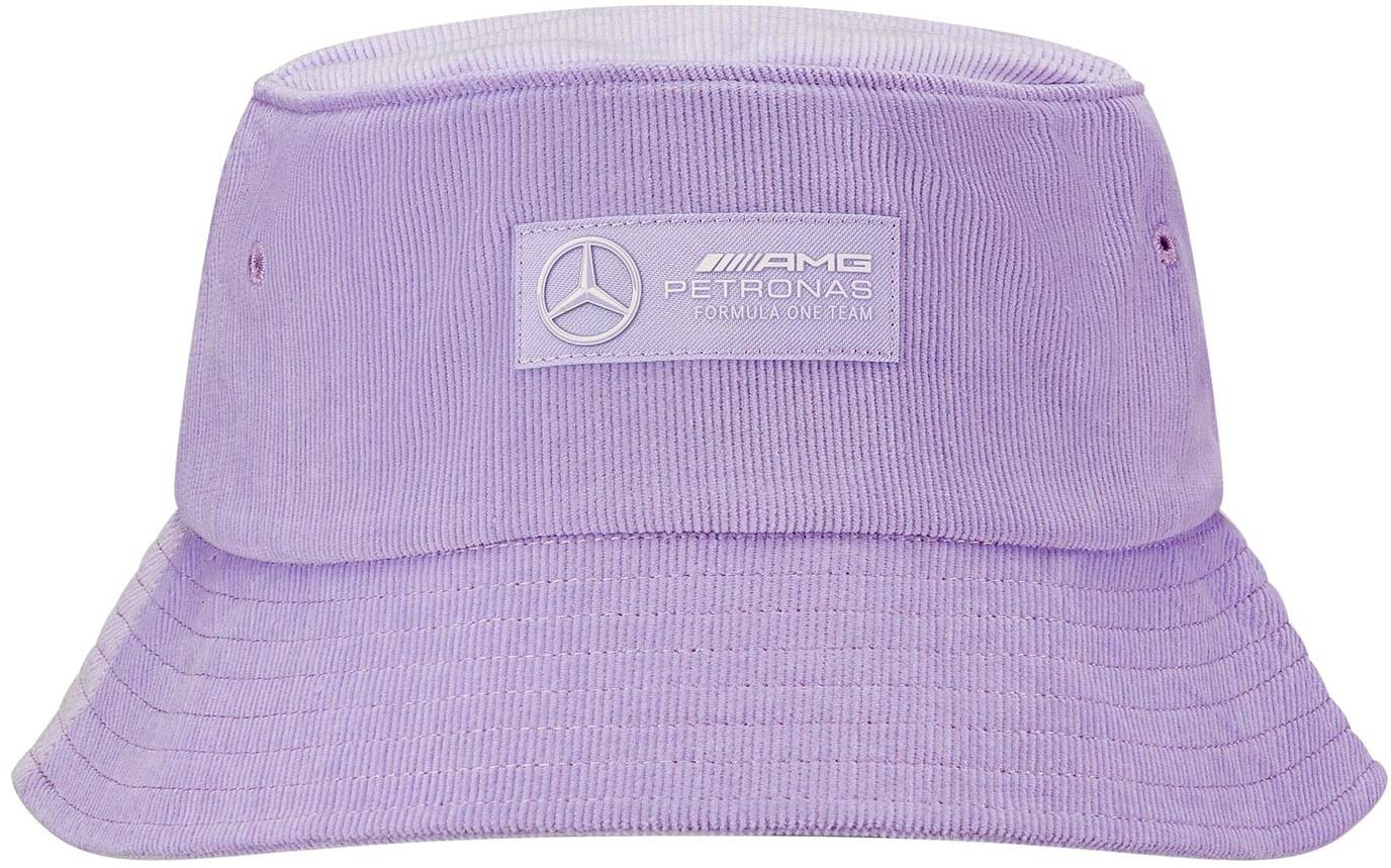 Mercedes Unisex Mapf1 Fw Retro Cord Bucket Hat Lilac Purple
