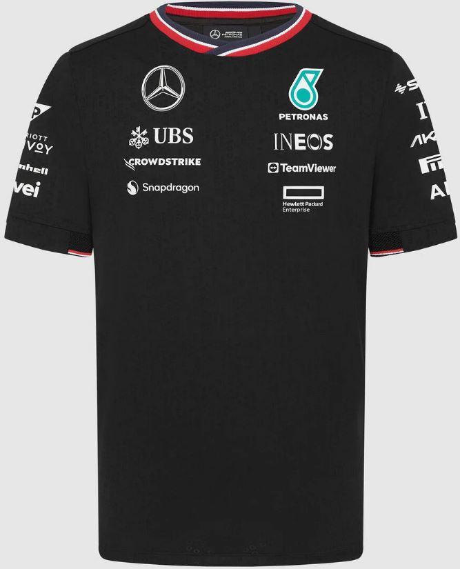 Sport T-shirt Mercedes Heren Mapf1 Rp Driver Zwart zwart XL