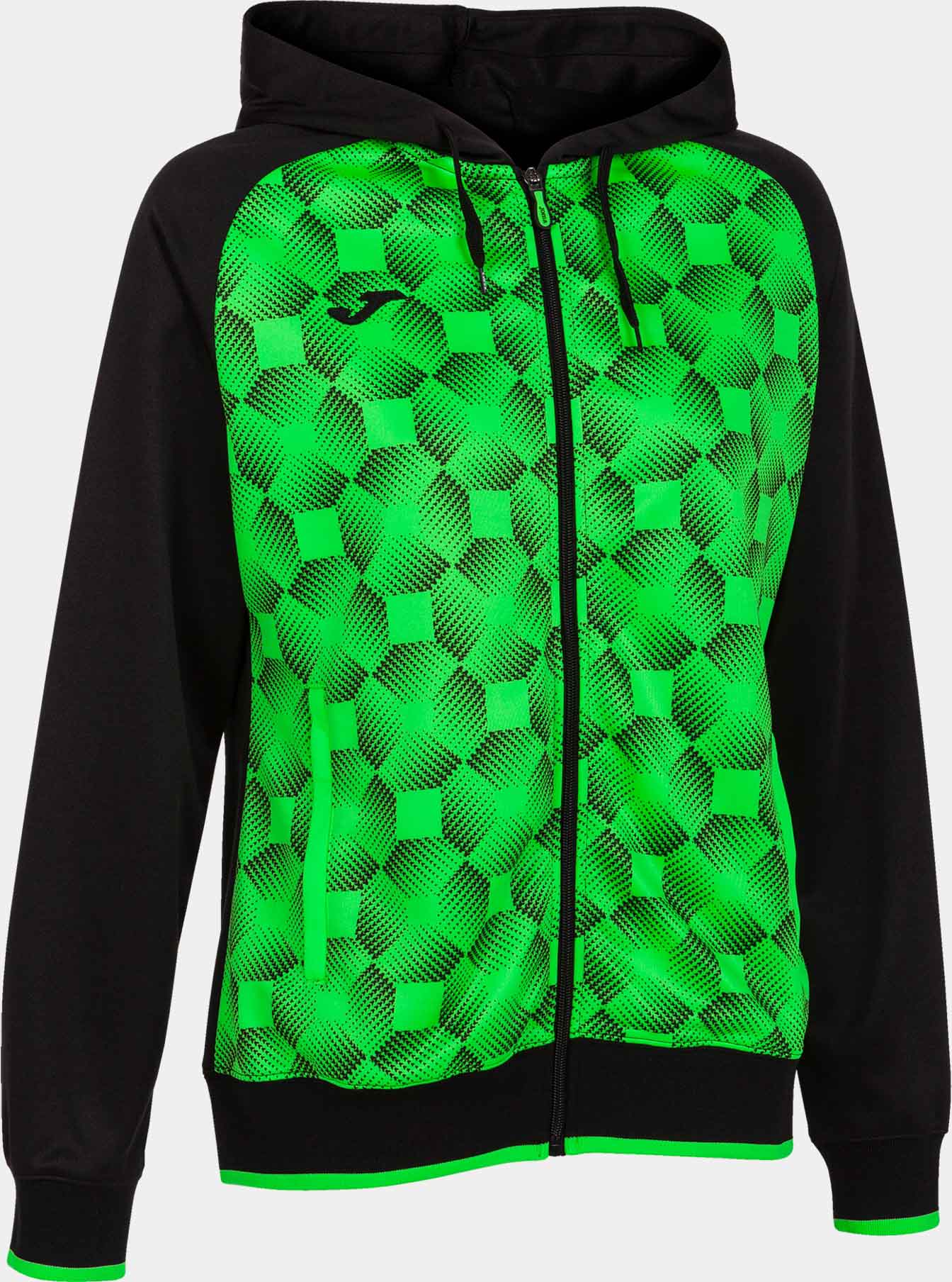 Frauen Sweatshirt Joma Supernova III Zip-up Hoodie Fluor Green M.