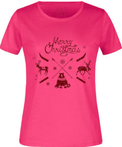 Women's T-shirt Jm Christmas Pink 2Xl