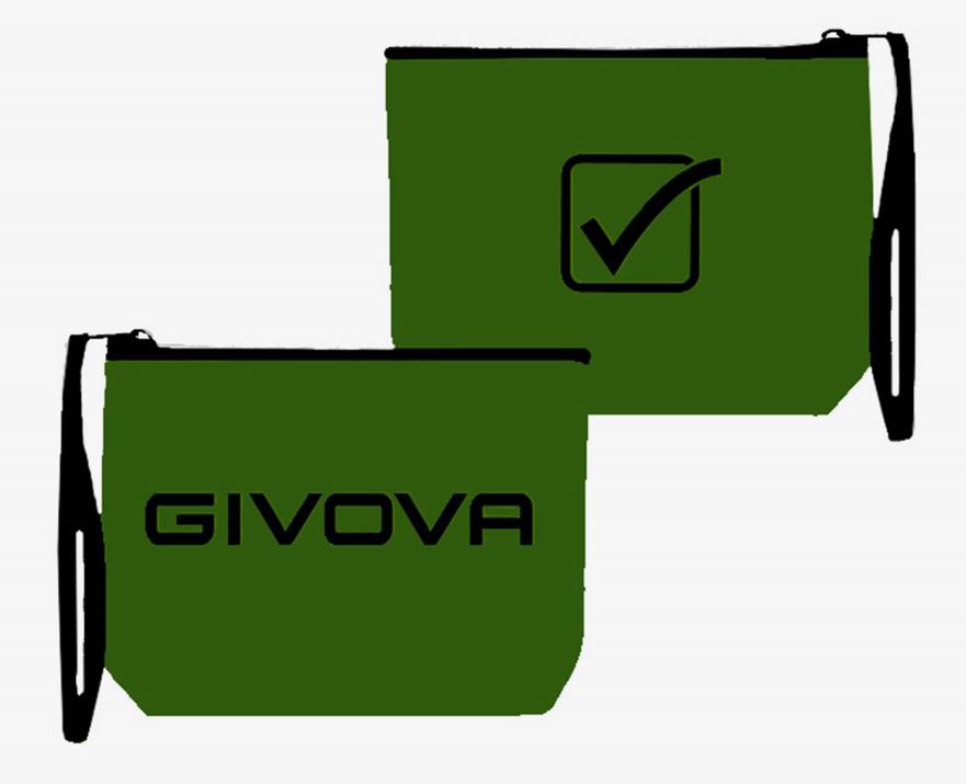 Mála láimhe givova pochette neoprene arm glas-dubh