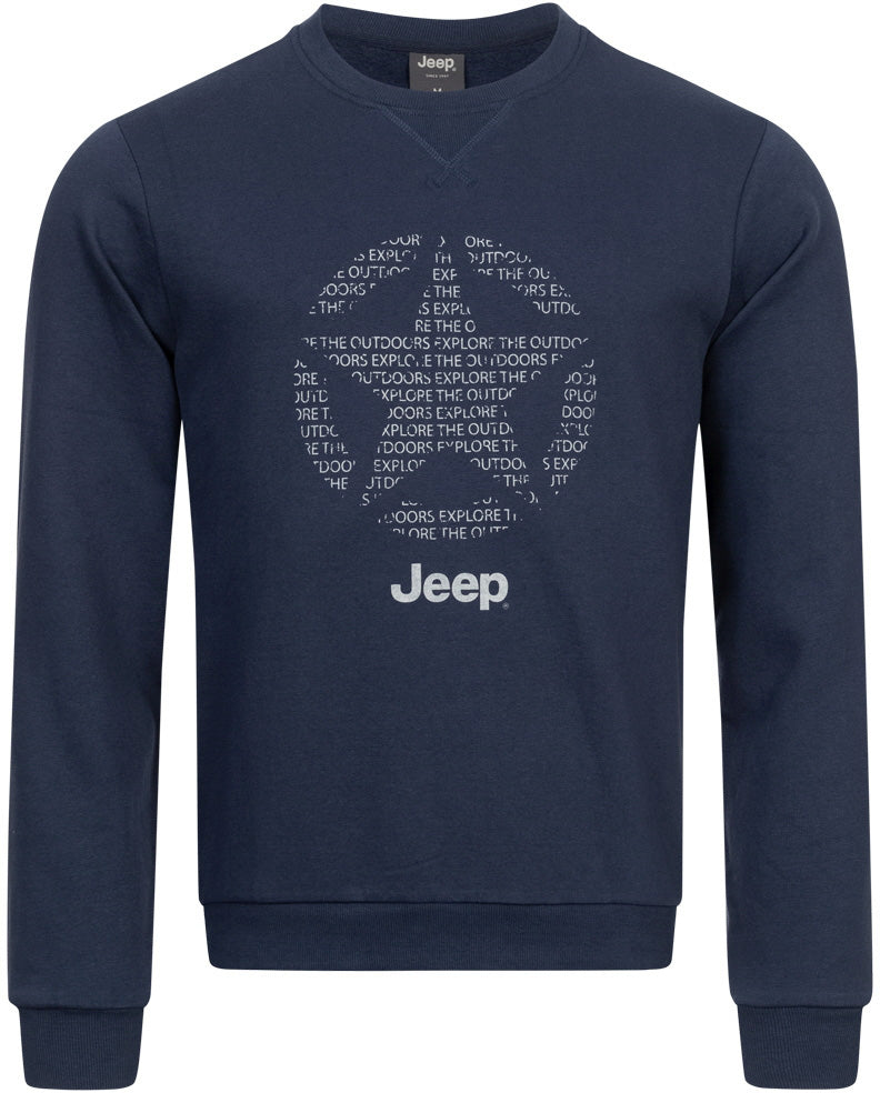 Hanorac cu gât rotund bărbați Jeep star all blue s
