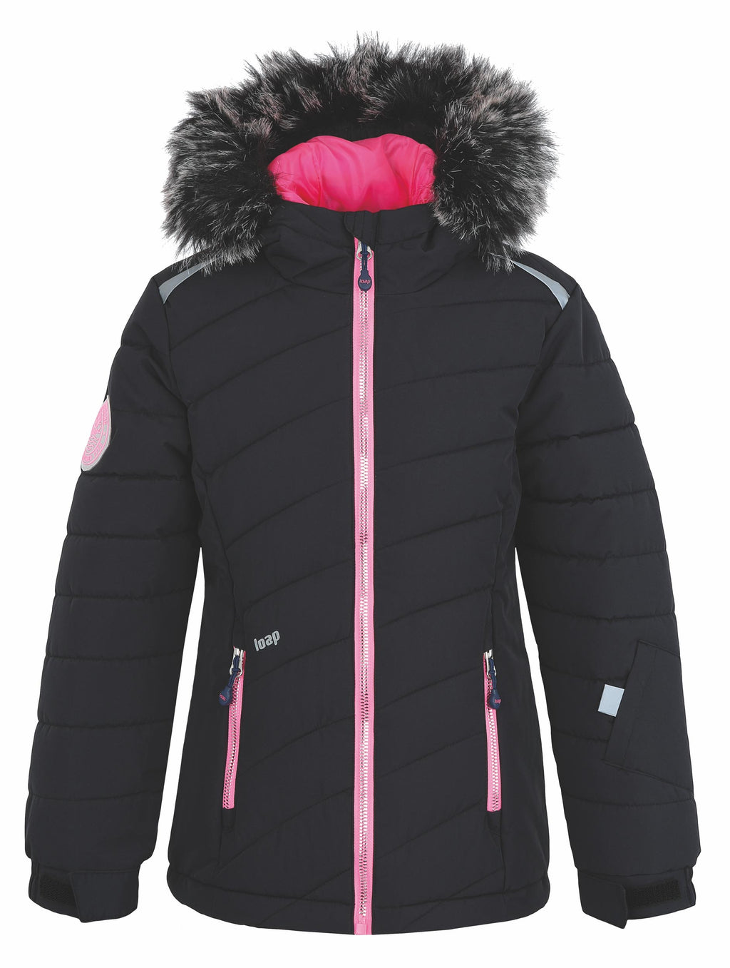 Children's Ski Jacket Loap Fuchsia 128