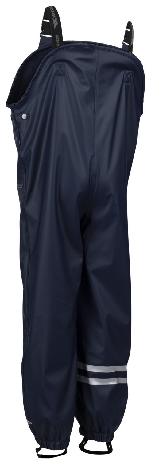 Trespass Raining- unisex kids rainwear pant tp50 3/4