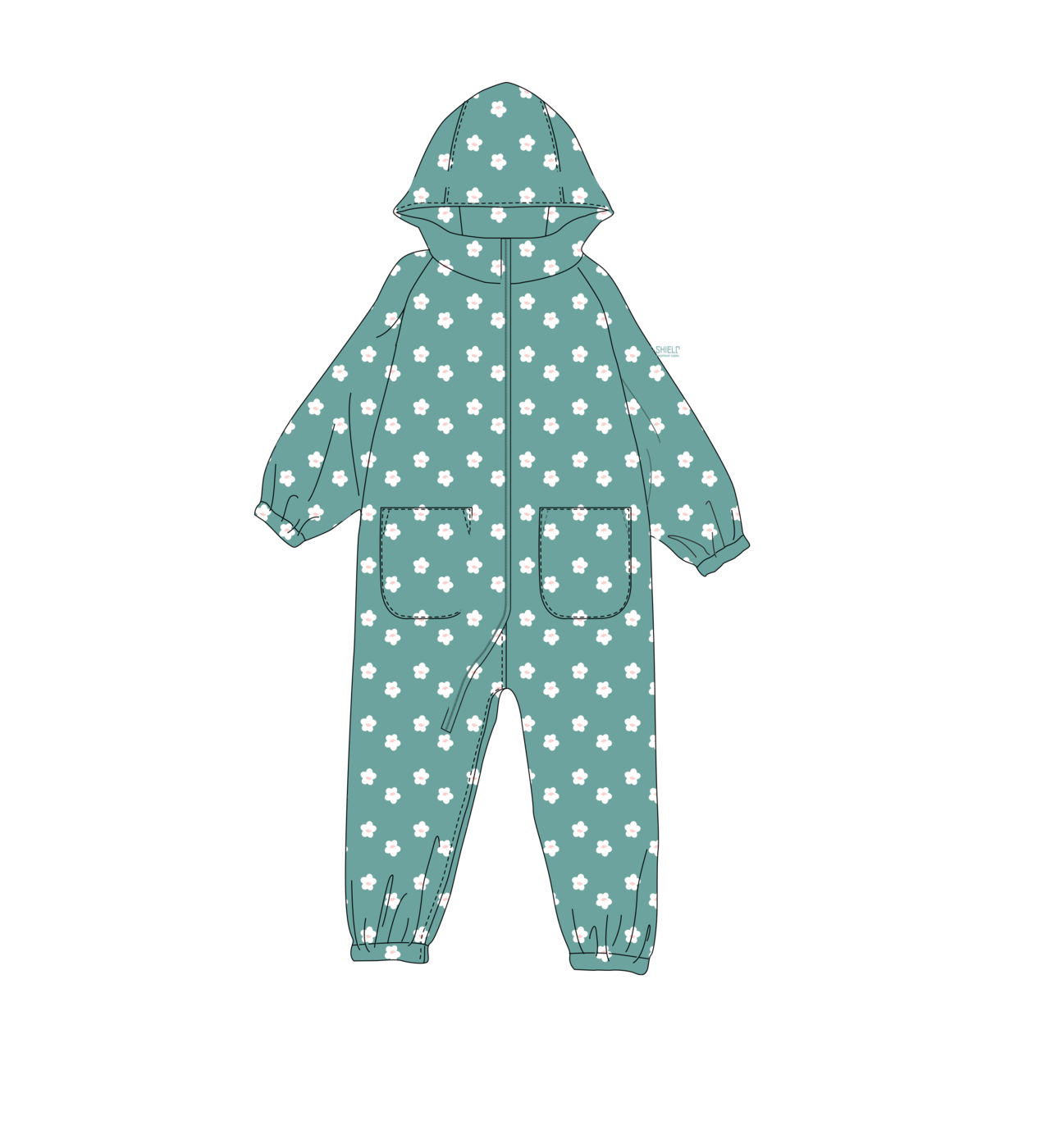 Trespass Showery - toddlers rain suit 3/4