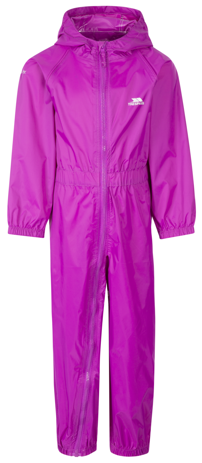 Trespass Button - childs unisex rain suit 2/3