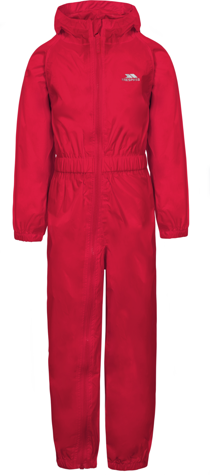 Trespass Button - childs unisex rain suit