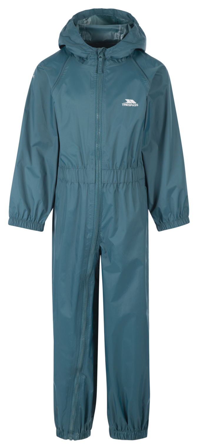 Trespass Button - childs unisex rain suit 2/3