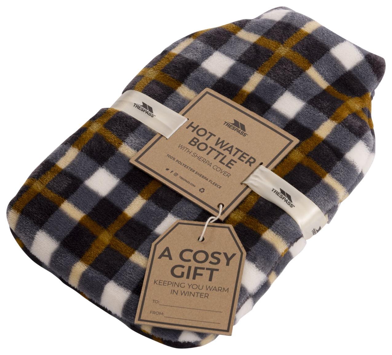 Trespass Hugme - pvc hot water bottle with cover EACH