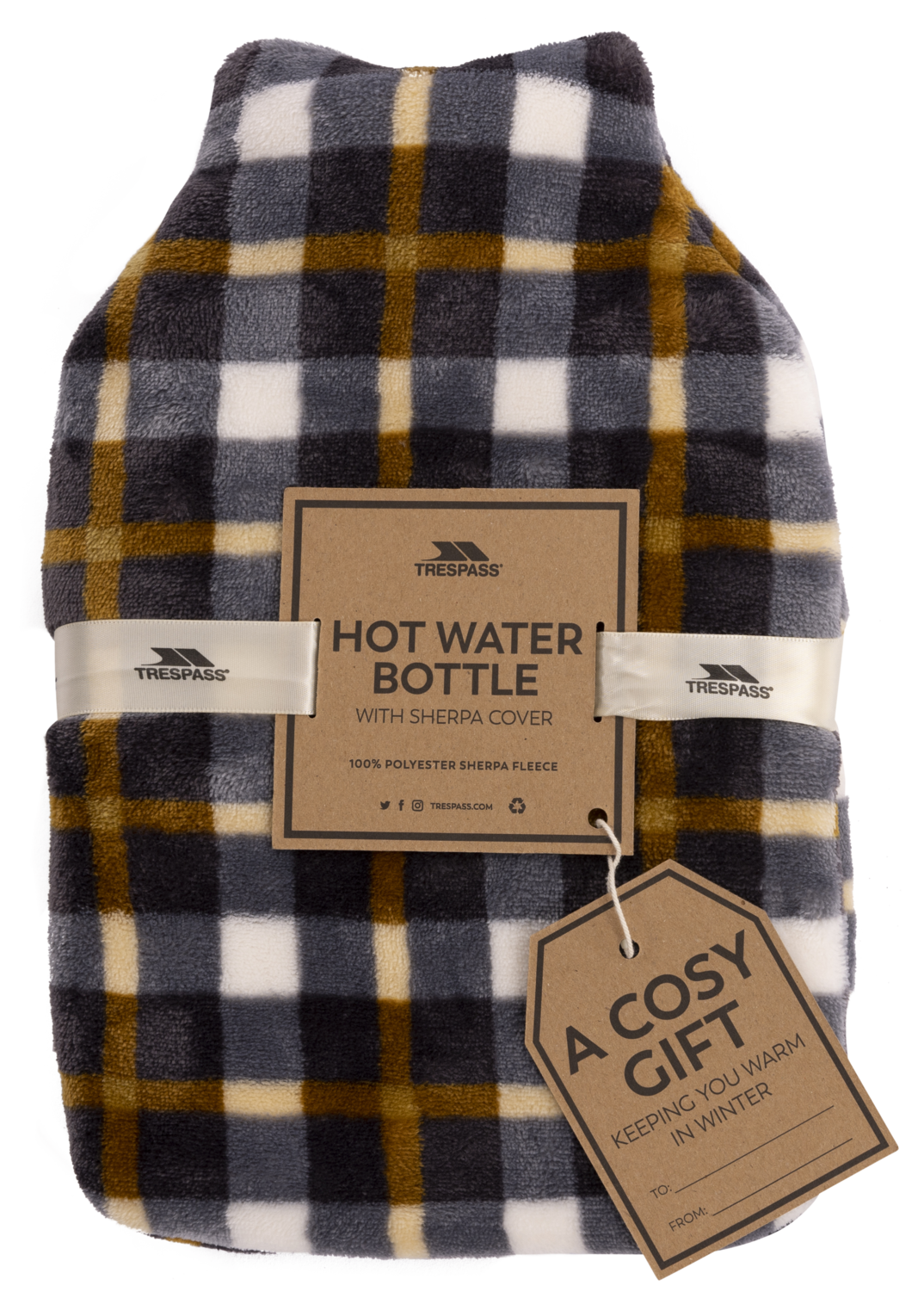 Trespass Hugme - pvc hot water bottle with cover EACH