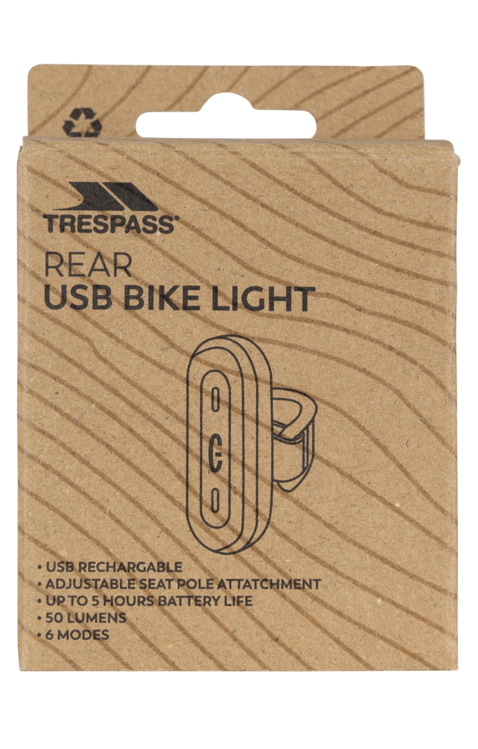 Trespass Serv - rear bike light EACH