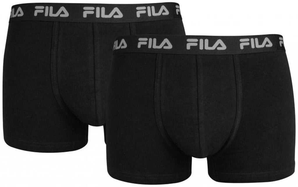 Fila Men's Boxers 2-Pack Black, Xl