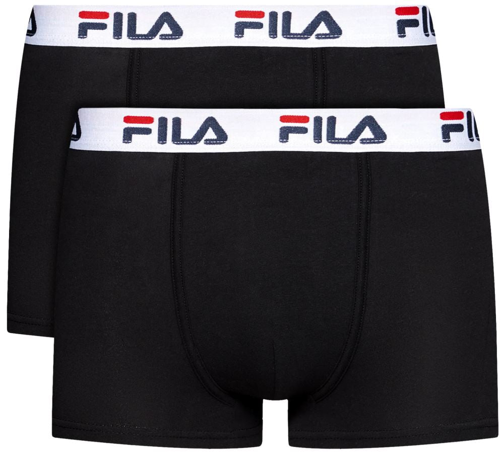 Fila Men's Boxers 2-Pack Black, S